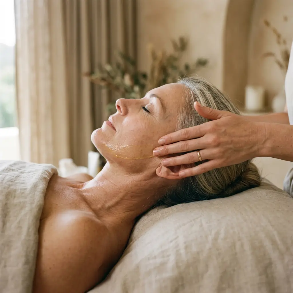 Gua sha lifting facial at D4 Season during the Tuesday Special