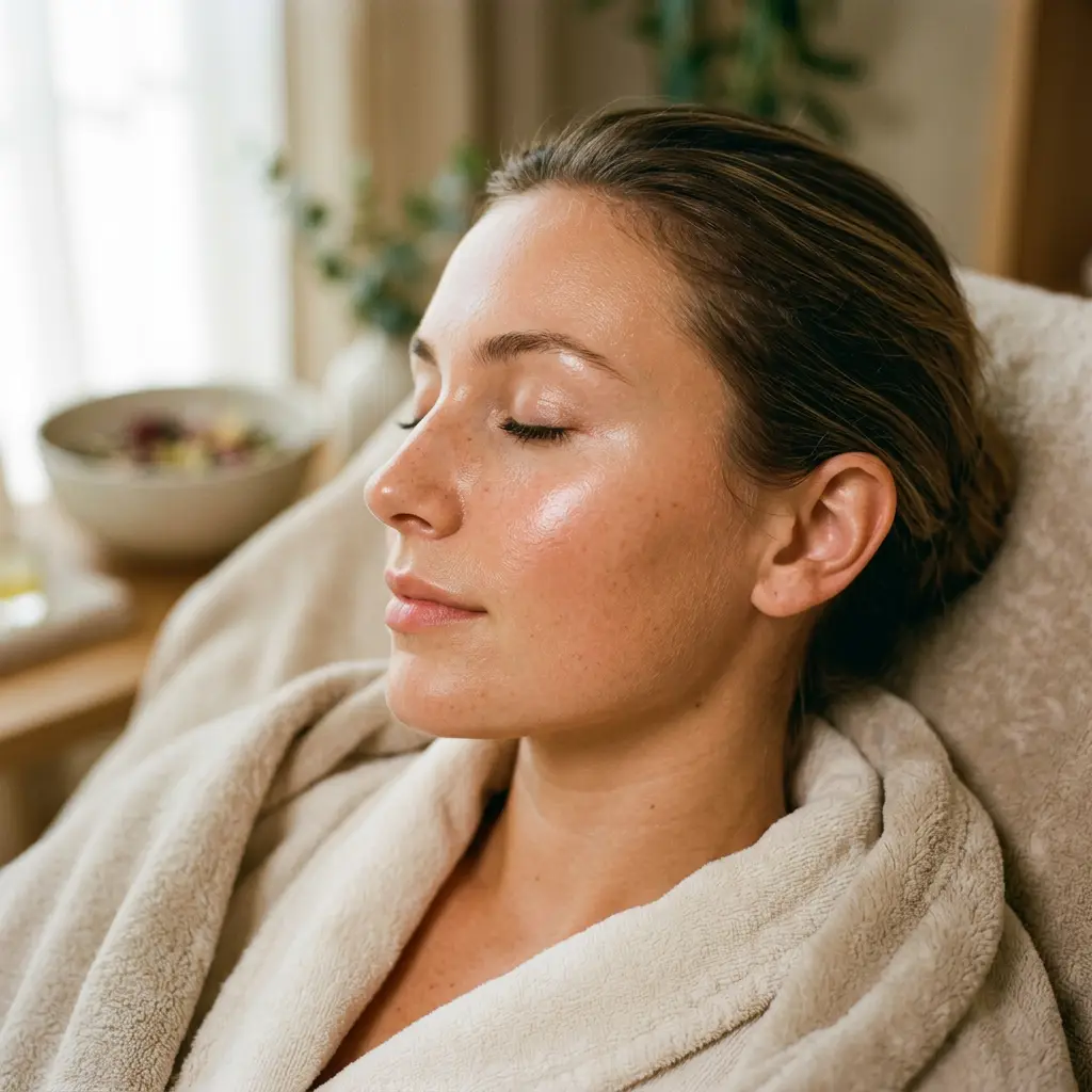 Brightening facial treatment at D4 Season near Seattle North