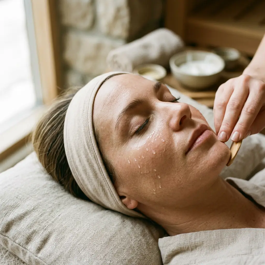 Extended 60-minute gua sha lifting facial at D4 Season