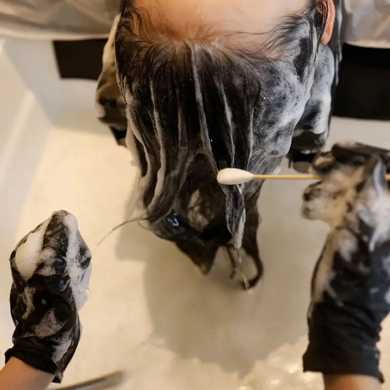 Hydrotherapy scalp wash at D4 Season, the treatment the Shoreline studio opened with in 2022